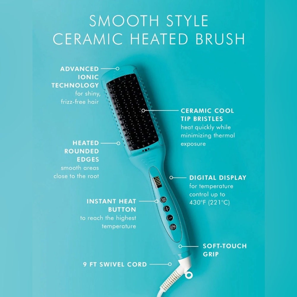 Moroccanoil Turquoise Heated Styling Brush
NEW IN BOX WITH TAGS !!UNOPENED